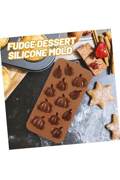 Siliko World Silicone Chocolate Mold Pumpkin Candle Soap Cake Ice Epoxy Mold