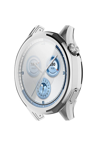 Tagomoon Huawei Watch Gt5 46mm ile Uyumlu Kasa Ve Ekran Koruyucu 360 Tam Koruma Silikon Kılıf