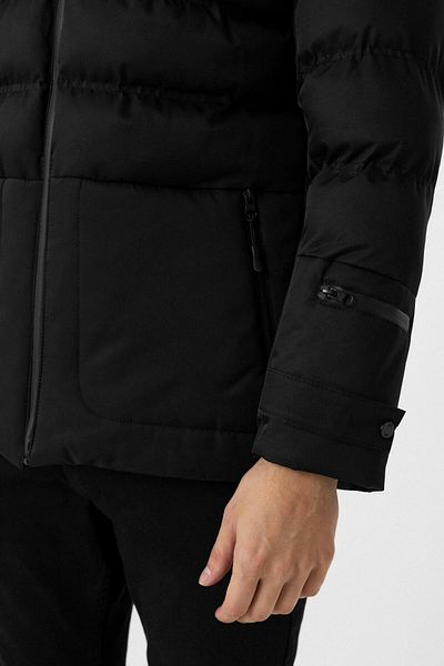 SÜVARİ Μαύρο Slim Fit Cavalier Παλτό Γέμισης