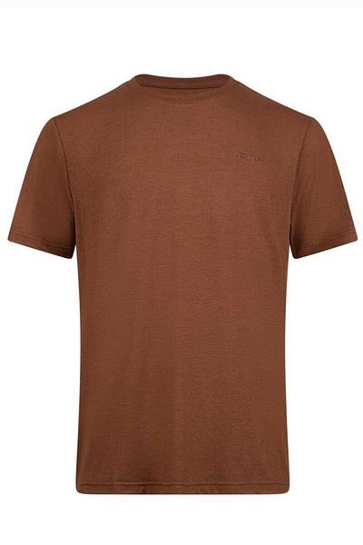 2AS Tricou pentru bărbați Viloft Crew Neck Cocoa