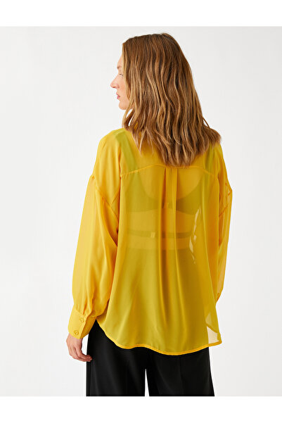 Koton Hosszú ujjú ing klasszikus gallérral