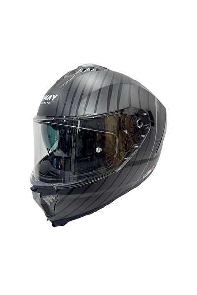 Sway KASK SW 865 SPACE Black Whıte GÜNEŞ GÖZLÜKLÜ