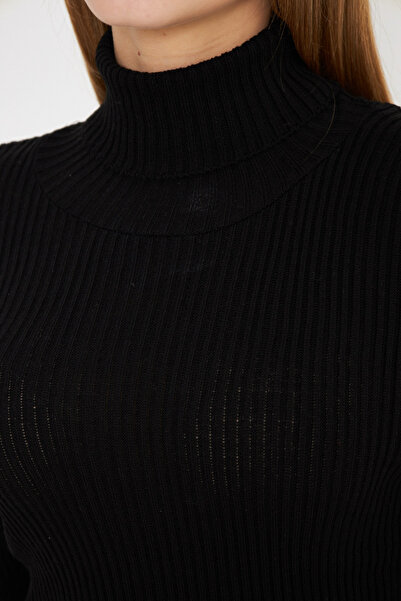 armonika Women's Black Sweater ARM-20K012016