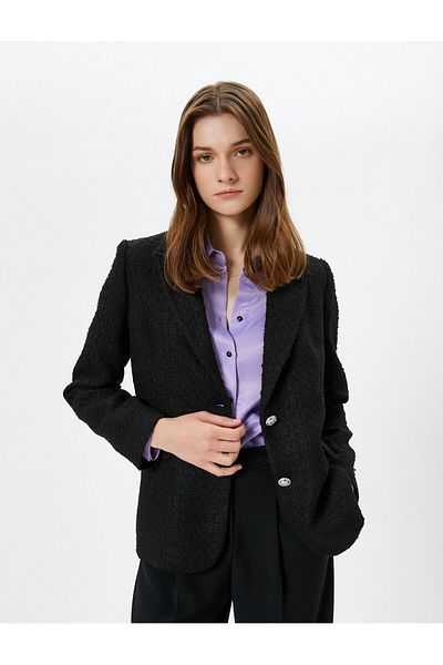 Koton Μπουφάν Tweed Blazer