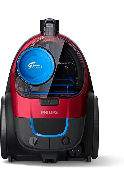 Philips Powerpro City Powercyclone 5 Torbasız Elektrikli Süpürge, Büküm Kırmızı