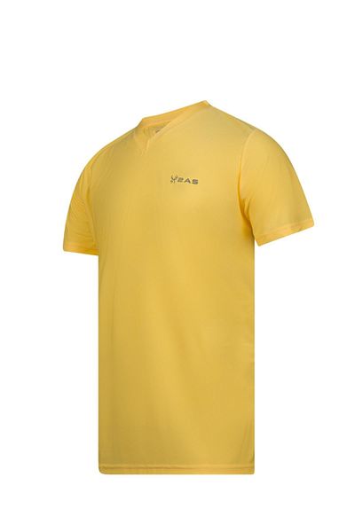 2AS Tricou galben Elba cu decolteu în V