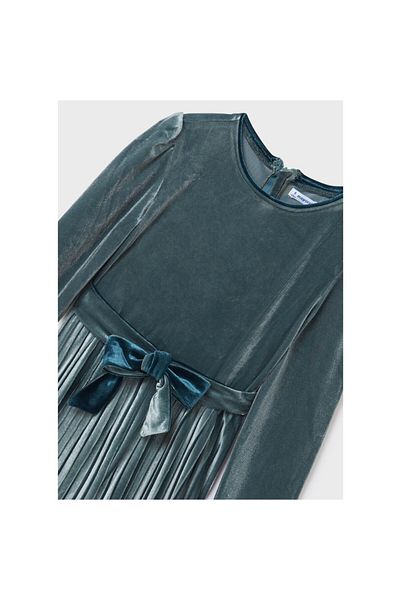 MAYORAL Green Girls Velvet Jumpsuit - Winter