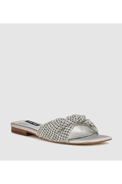 Nine West Women Silver Sandals