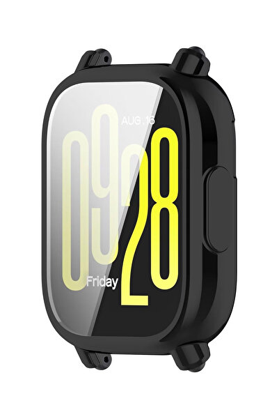 Tagomoon Redmi Watch 5 Lite ile Uyumlu Kasa Ve Ekran Koruyucu 360 Tam Koruma Silikon Kılıf