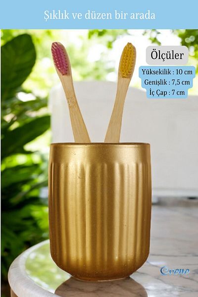 Evene Toothbrush Holder Toothbrush Holder Toothbrush Stand Toothbrush Holder Gold Model 11