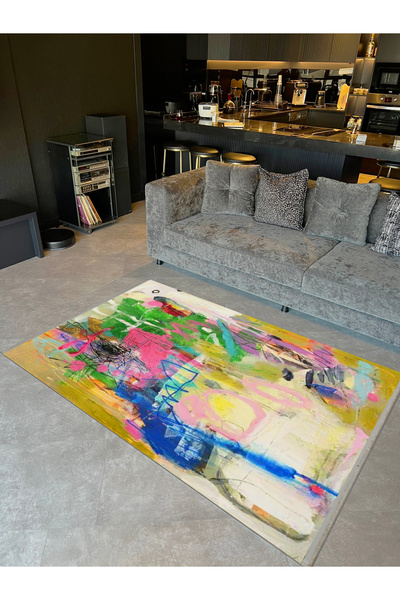Rugs Modern Halı Διακοσμητικό χαλί Özge Collection με υφαντή βάση, πολύχρωμο ...