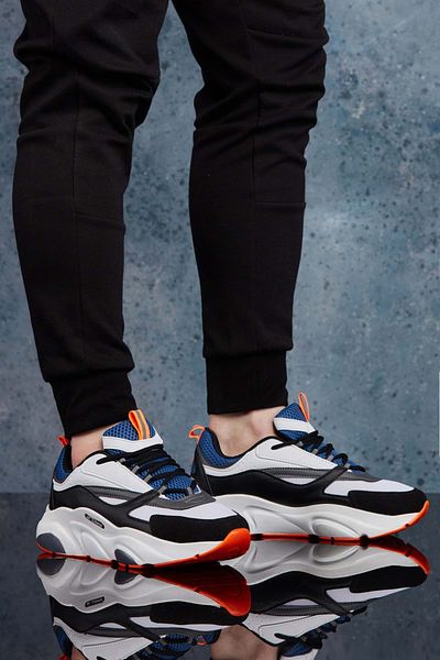 DARK SEER Weißer blauer Unisex-Sneaker