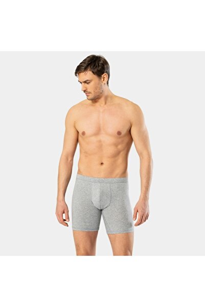 Cacharel Ανδρικό μακρύ μπόξερ ελαστικό ύφασμα (με ζώνη μέσης) 1336/Γκρι