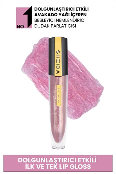 Sheida Red Plumping Lipgloss - No:50 Bright Effect and Nourishing
