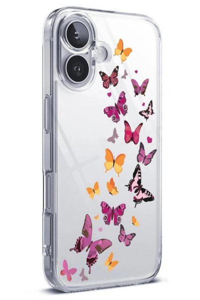 3GEN CASE iPhone 16 Compatible Patterned Transparent Silicone Case