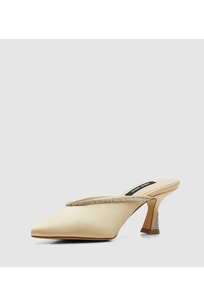 Nine West Women Champagne Sandals