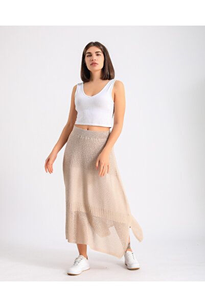 ZTO KADIN ASTARLI TRİKO ETEK