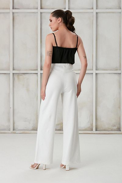 LİYACA Combed Cotton Wide Leg Maternity Pants