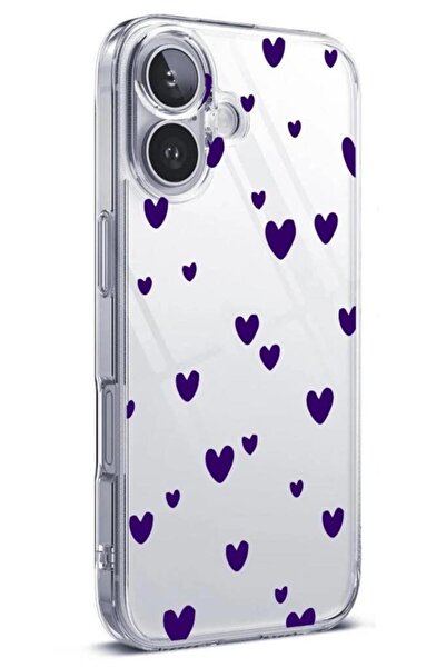 3GEN CASE İphone 16 Uyumlu Desenli Şeffaf Silikon Kılıf