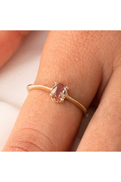 FasekGold Gümüş Yüzük - 0.90 Karat Zultanit Tektaş Evlilik Teklifi Pırlanta M...