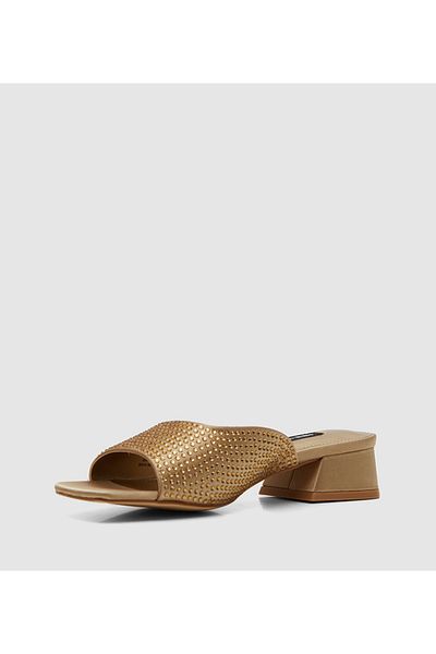 Nine West Women Gold Sandals