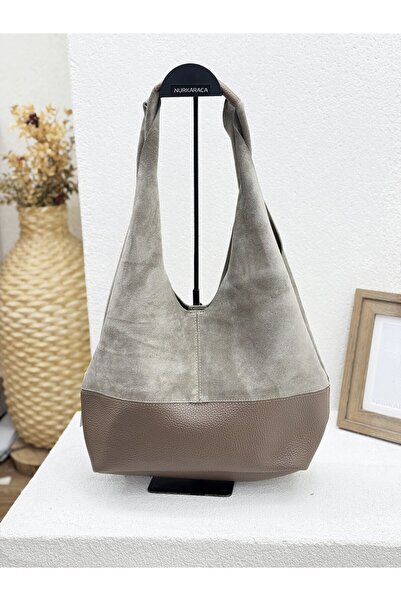 NUR KARACA 25K319 Genuine Leather Women's Casual Handbag