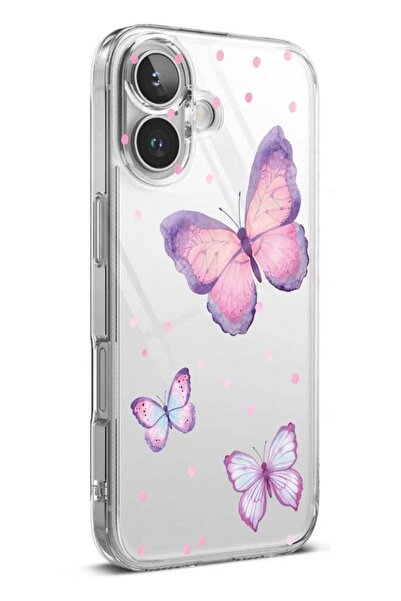 3GEN CASE İphone 16 Uyumlu Desenli Şeffaf Silikon Kılıf