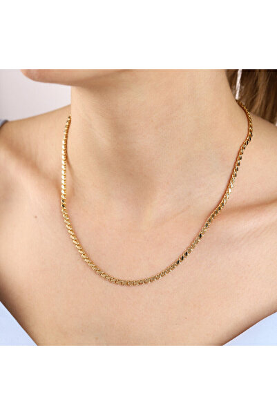 Sembol Gold 14 Ayar Altın Pullu Zincir 45 Cm