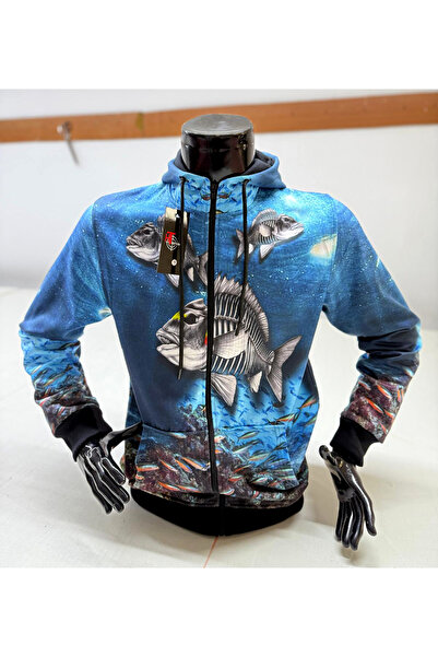 HT Outdoor Наша модель зимової спортивної куртки з рибним малюнком.