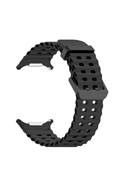 Tagomoon Samsung Galaxy Watch Ultra 47mm Ile Uyumlu Kordon Dalgalı Delikli Me...