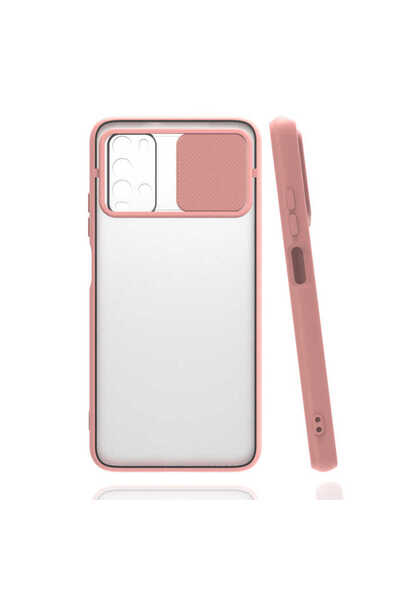 noktaks Xiaomi Redmi 9t Kılıf Kamera Sürgü Mat Arka Yüzey Renkli Çerçeve Lens...