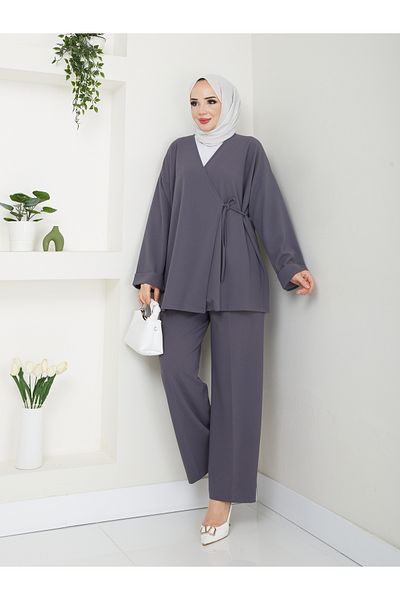 MODA MAÇKA PARK Scuba Crep Kimono Double Suit