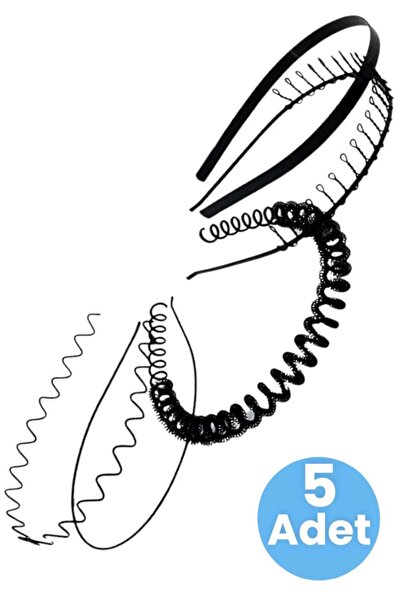 Tezzgelsin Unisex Μαύρο Ποιότητας Μεταλλικό Σετ 5 καθημερινής χρήσης και αθλη...