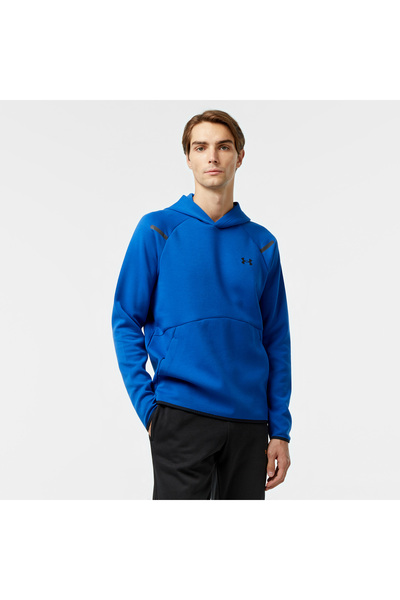 Under Armour Unstoppable Fleece Erkek Mavi Sweatshirt