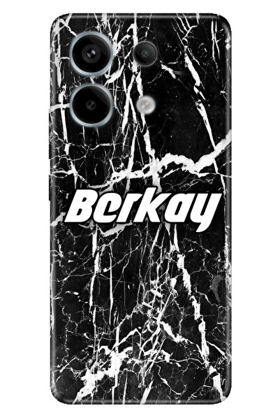 POCO X6 - Xiaomi Redmi Note 13 Pro 5G Kılıf İsim Yazılı Kişiye Özel Silikon M...