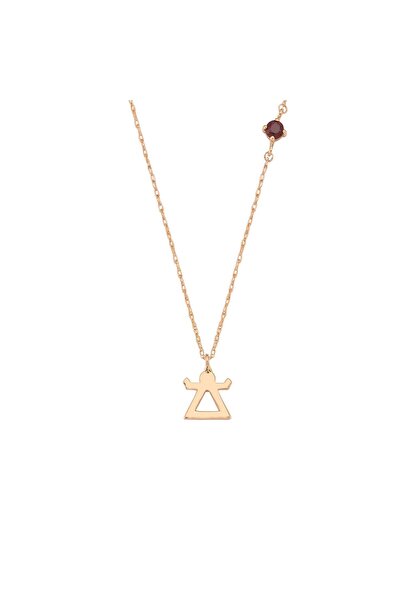 BEE GODDESS Tanit Ruby Altın Kolye