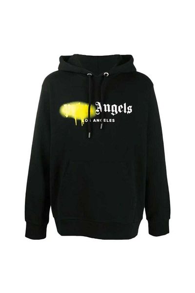AymenS Черен суичър с качулка Big Rose Palm Angels