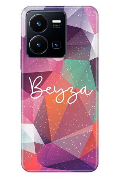 vivo Y22s - Y35 Uyumlu Kılıf İsim Yazılı Kişiye Özel Silikon Model-2