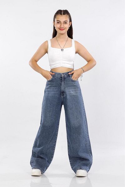 Asortix Wide Leg - Girl's Baggy Fit Jeans