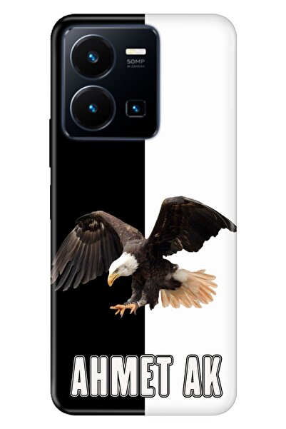 vivo Y22s - Y35 Uyumlu Kılıf İsim Yazılı Kişiye Özel Silikon Model-22