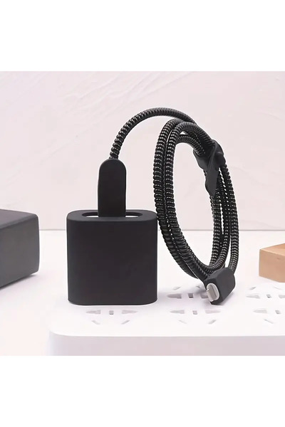 CASABLANCA İphone 18/20w uyumlu Şarj Aleti Kılıfı , Kablo Koruyucu Set