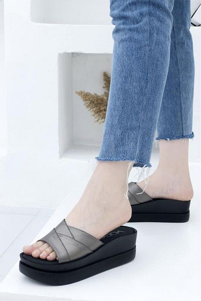 Voga 2589 Γυναικείες παντόφλες Comfort Casual Wedge Sole