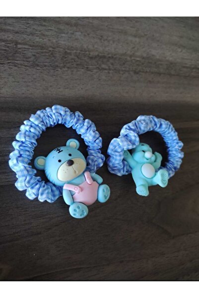 zyc 2 Pieces Girl's Cute Teddy Bear Rubber Buckle