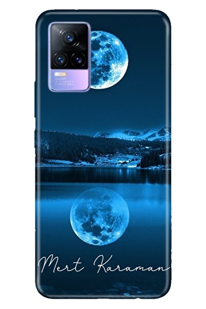 vivo V21 Uyumlu Kılıf İsim Yazılı Kişiye Özel Silikon Model-17