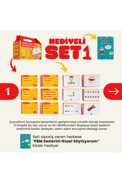 Lali Yayınları Adım Adım Konuşuyorum Eğitim Seti 1