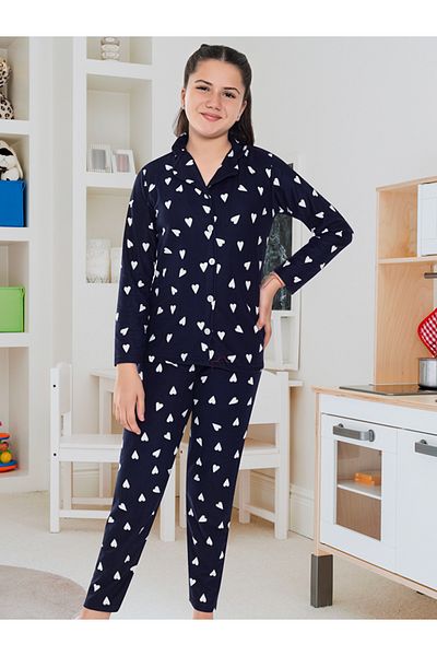 TAMPAP 6592 Girl's Suede Winter Thick Pajamas Set