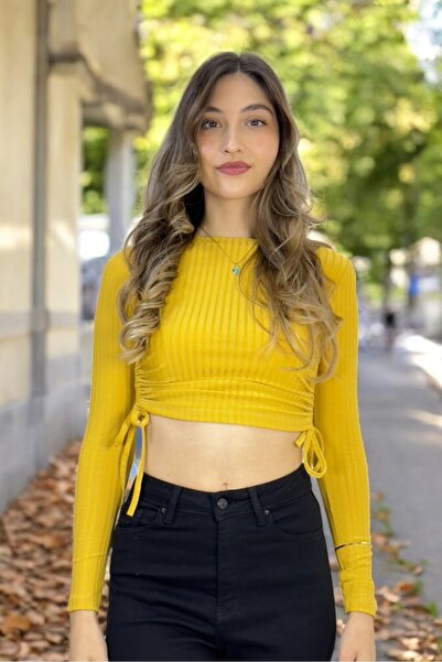 yagmurberen RIBAN KROJ DUGIH RUKAVA Skraćeni kroj P SA DETALJIMA NA STRANAMA