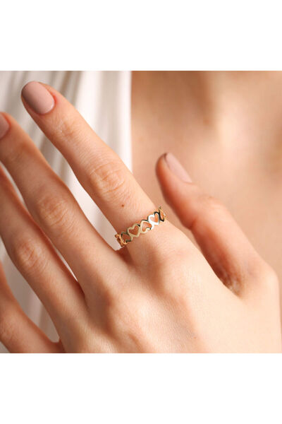 Sembol Gold 14k Altın Kalp Yüzük