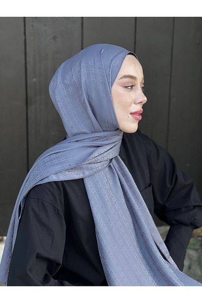 Modakaşmir Silky Jacquard Series Clover Pattern Shawl