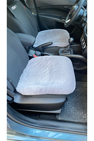 Oto Aksesuarcım 2 Πακέτα Γκρι βελούδινο κάλυμμα καθίσματος - Μαλακό βελούδινο...